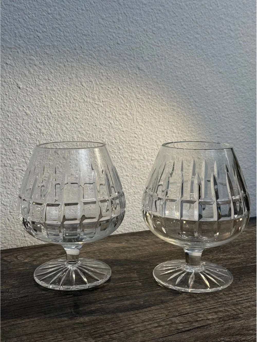 Mikasa Arctic Lights Crystal Brandy Cognac Snifters 5.75” Set of 2